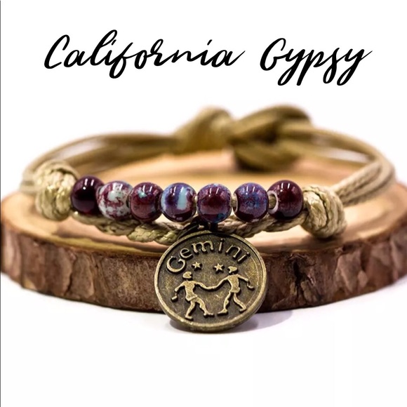 Jewelry - Gemini Charm Zodiac astrological sign bracelet